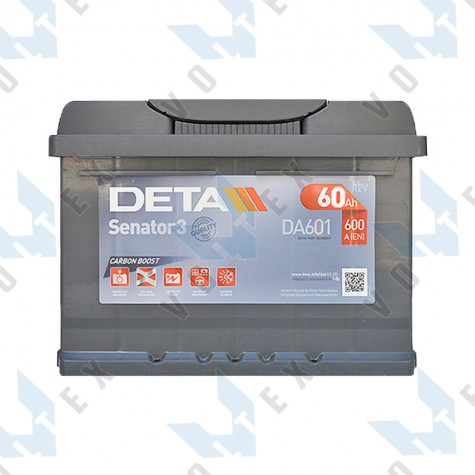 Аккумулятор Deta Senator 3 Carbon Boost 60Ah L+ 600A